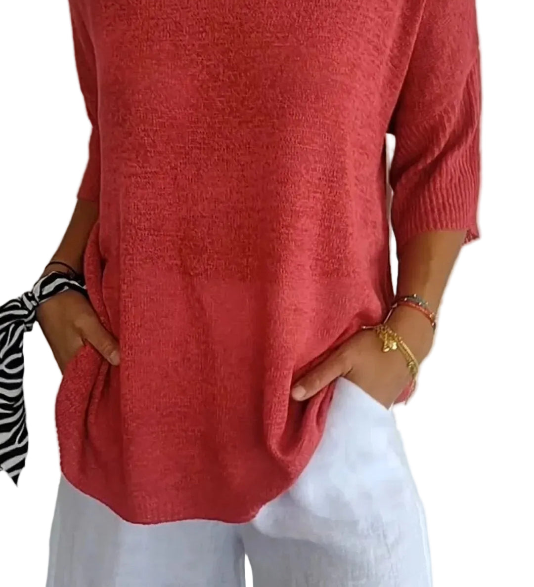 TOP CON ESCOTE EN V ATEMPORAL - VALERINA MARBELLA