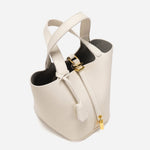 BOLSO BUCKET ELEGANTE CON CIERRE DORADO - VALERINA MARBELLA