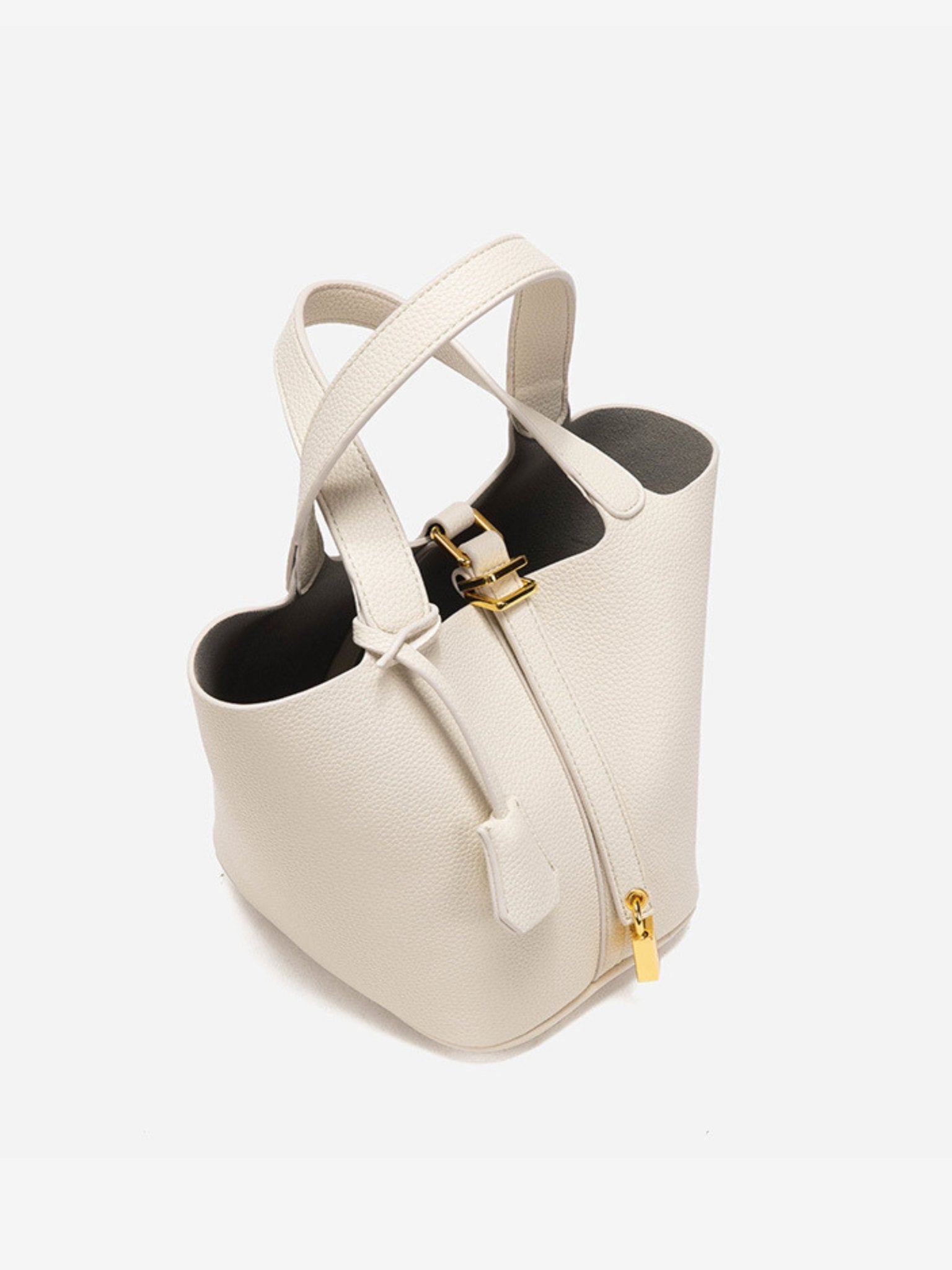 BOLSO BUCKET ELEGANTE CON CIERRE DORADO - VALERINA MARBELLA