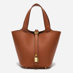 BOLSO BUCKET ELEGANTE CON CIERRE DORADO - VALERINA MARBELLA