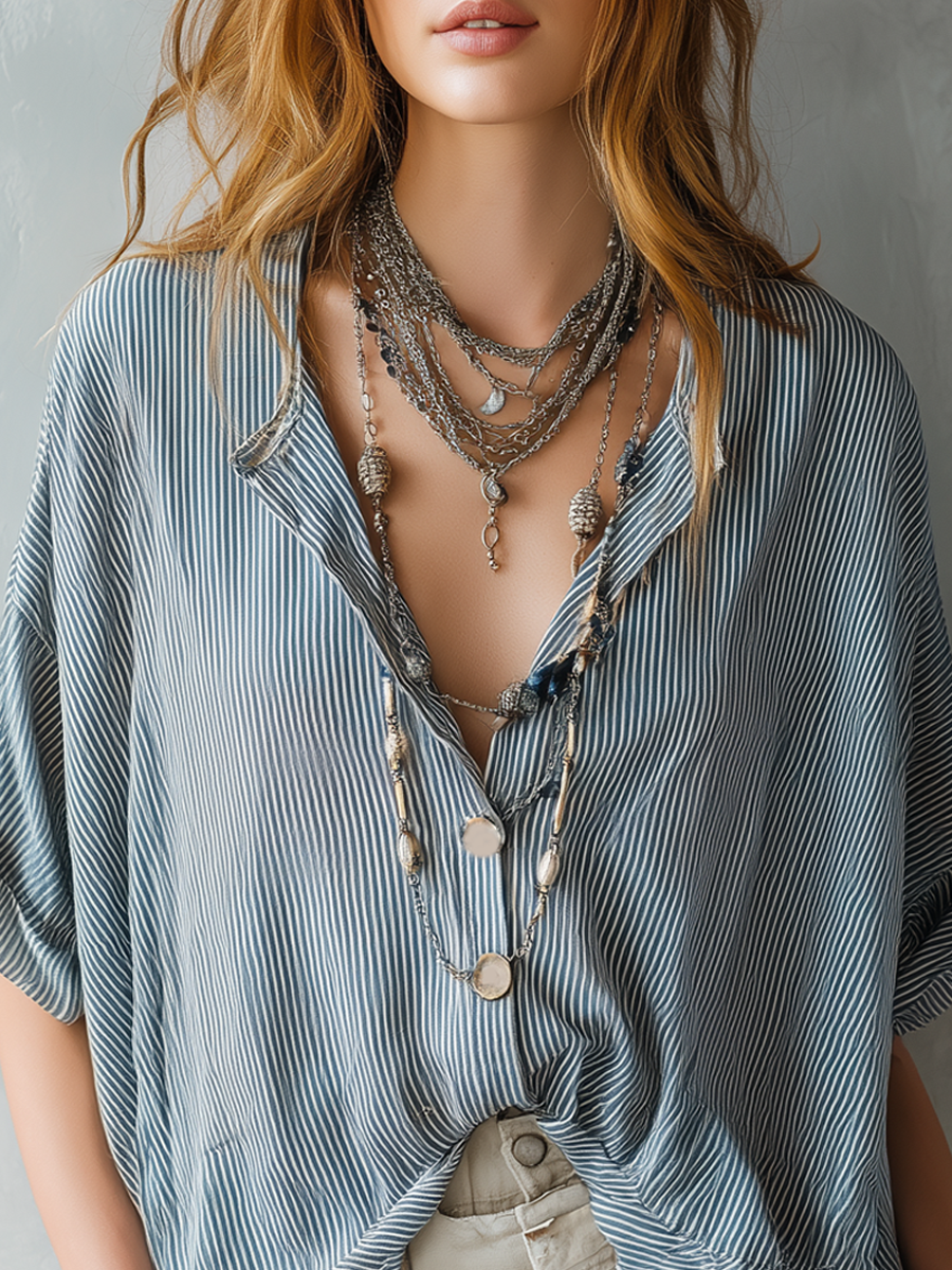 A Versatile And Easy-to-wear Striped Shirt.