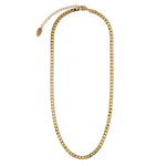 COLLAR PLAT MAILLON MALLA GOURMETTE CADENA | ORO