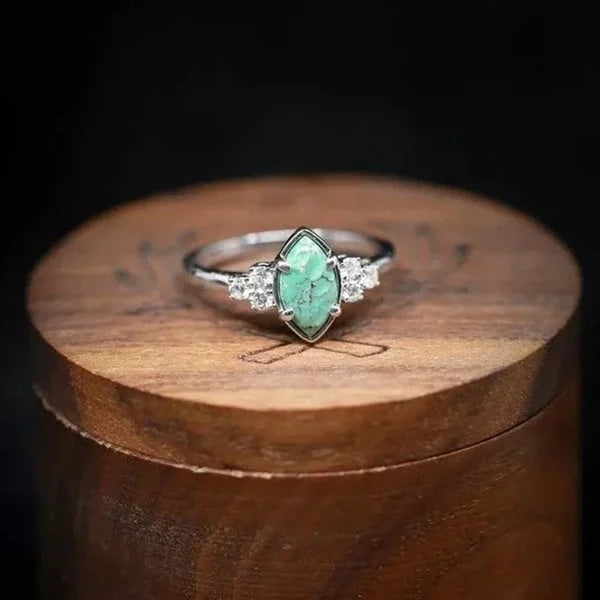 ANILLO NATUREL TURQUESA DIAMANTE