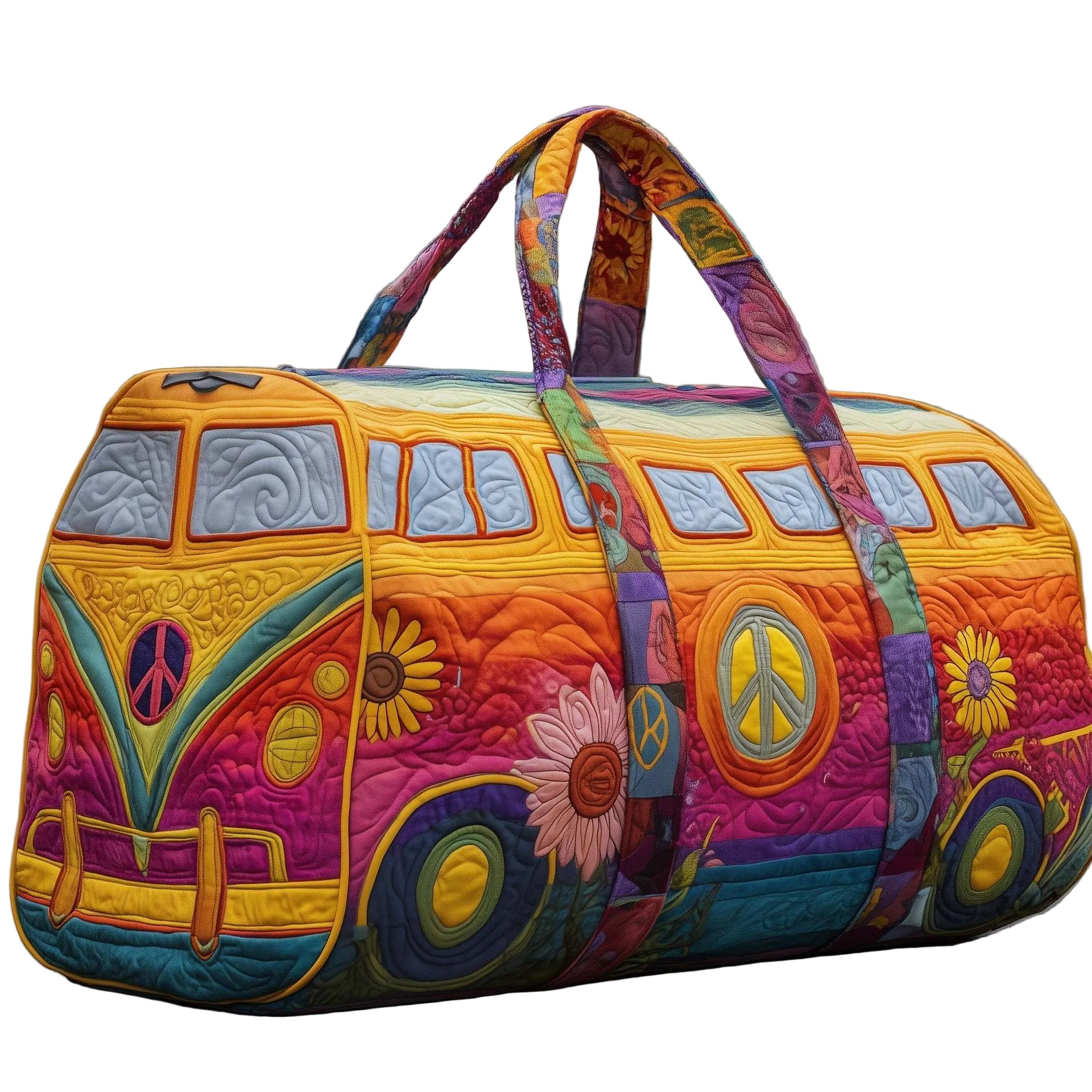 BOLSA DUFFLE ACOLCHADA CON ESTILO HIPPY VAN - VALERINA MARBELLA