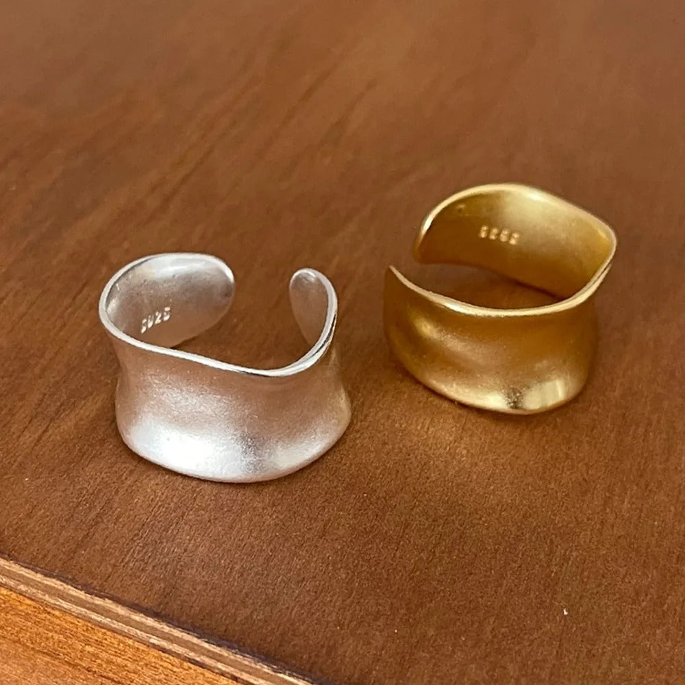 ANILLOS BOHEMIO IRREGULAR | ORO PLATA