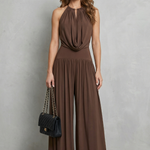 Solmèra – Draped halter elegance – Two piece set