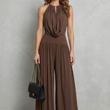 Solmèra – Draped halter elegance – Two piece set