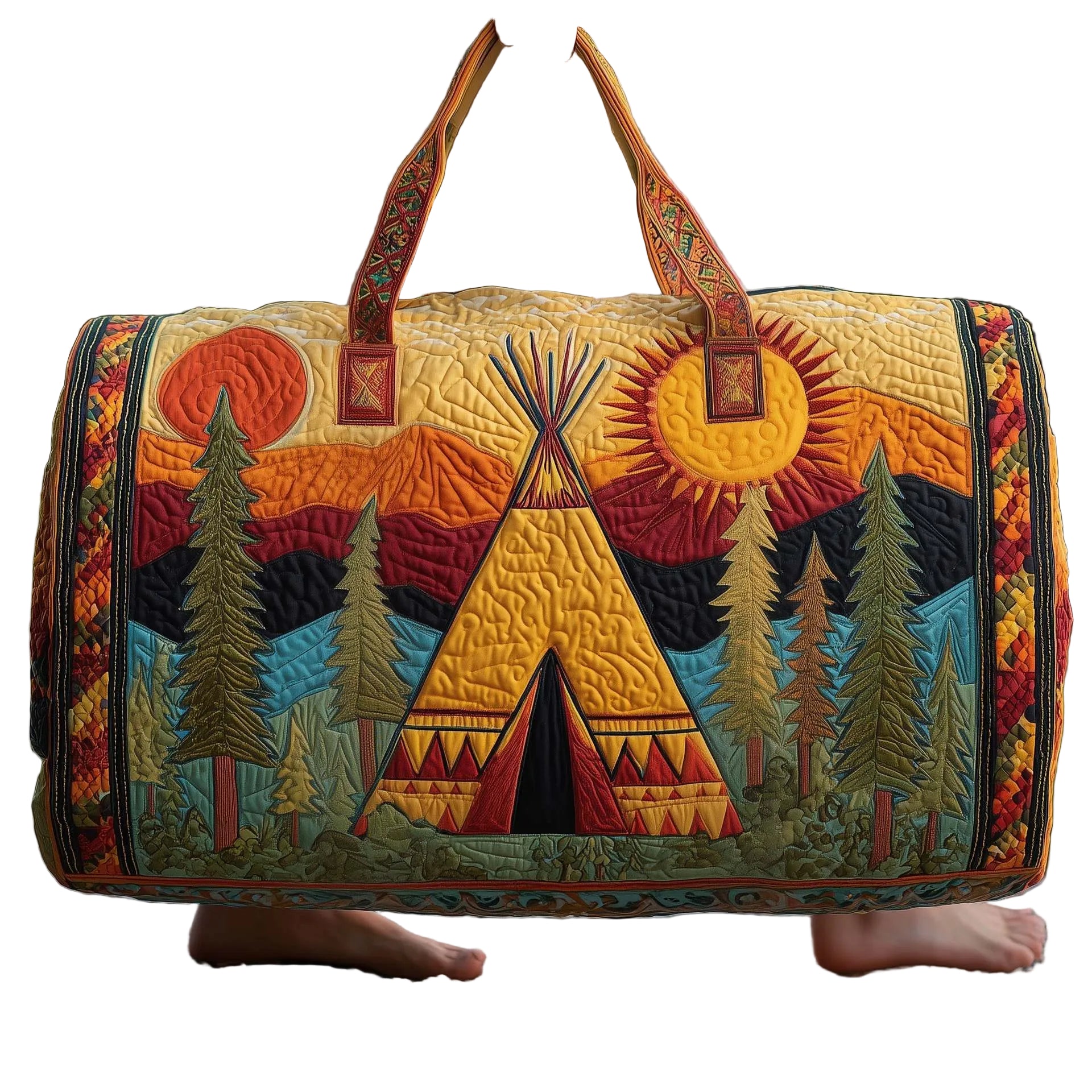 BOLSA DUFFLE ACOLCHADA CON ESTILO HIPPY VAN - VALERINA MARBELLA