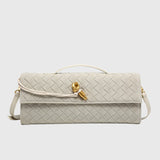 CLUTCH TRENZADO DE ANTE DE LUJO - VALERINA MARBELLA