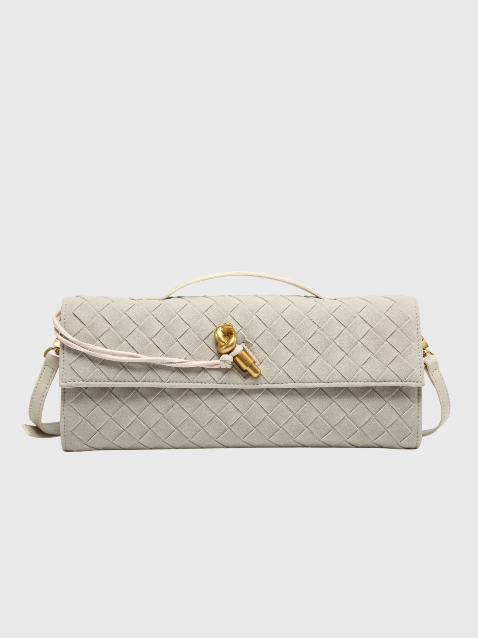 CLUTCH TRENZADO DE ANTE DE LUJO - VALERINA MARBELLA