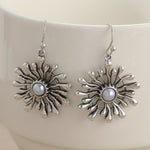 PENDIENTES ELEGANTE BOHEMIO SOLEIL RAYONNANT PERLA GOTA