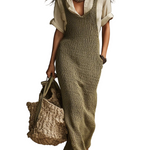 Effortless Bohemian Layered Wide-Leg Jumpsuit Shirt Set