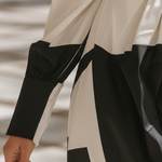 VESTIDO LARGO CAMISERO CON ESTAMPADO GEOMÉTRICO - VALERINA MARBELLA