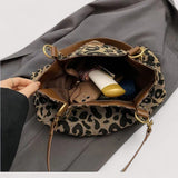 BOLSO SHOPPER DE CANVAS CON ESTAMPADO DE LEOPARDO - VALERINA MARBELLA