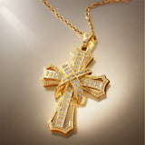 COLLAR RADIEUX CRUZ COLGANTE | ORO