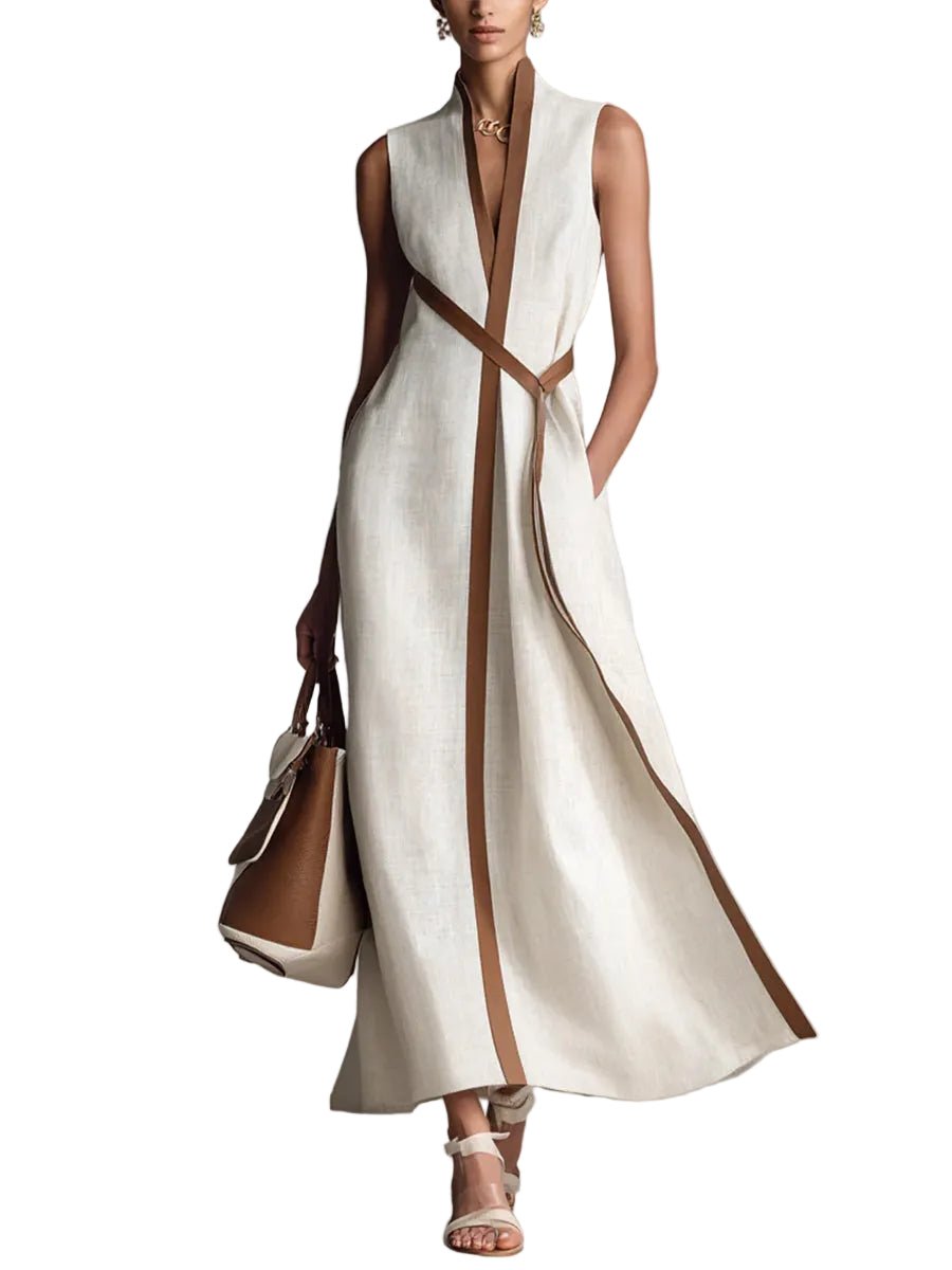 VESTIDO DE LINO LIGERO Y ELEGANTE - VALERINA MARBELLA