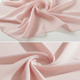 VESTIDO LARGO DE GASA ROSA EMPOLVADO CON ESCOTE EN V - VALERINA MARBELLA