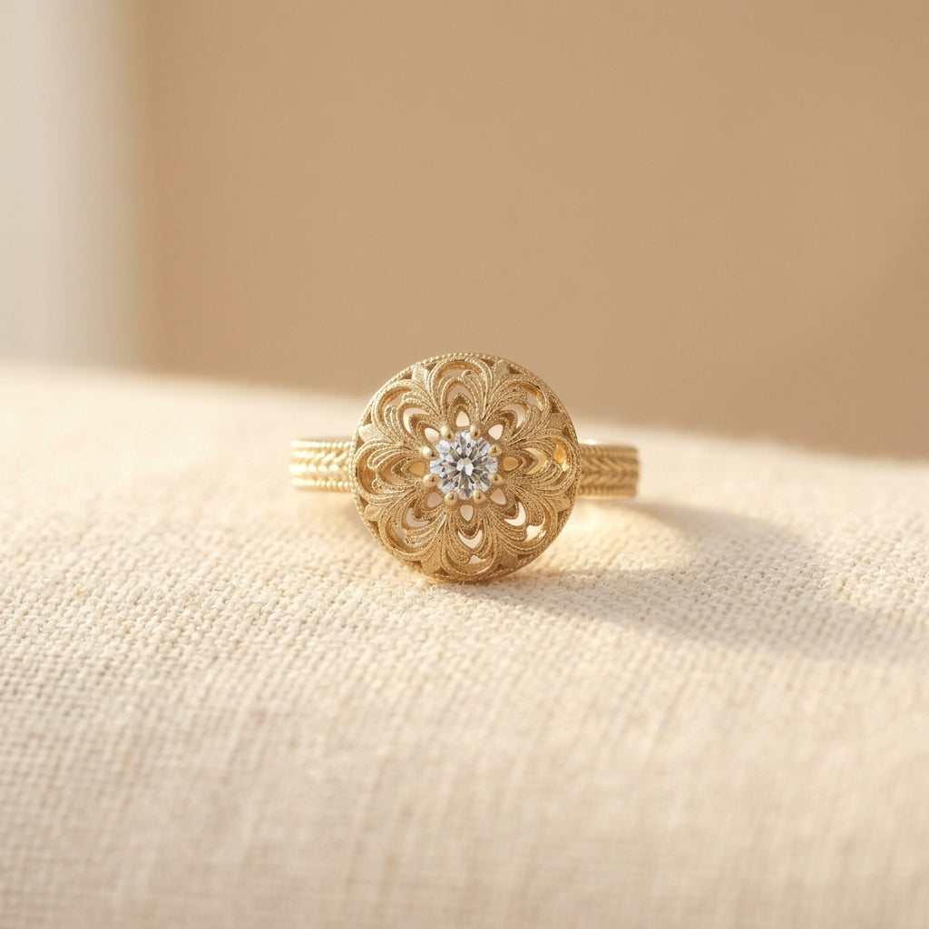 ANILLO ELARA DORADO PERLA