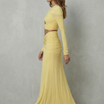 Juliet – Radiant allure – Women’s Ruched Cutout Skirt Set