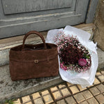 BOLSO DE HOMBRO DE ANTE DE LUJO - VALERINA MARBELLA