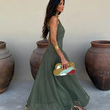 Dainia – Ein-Schulter-Maxikleid Aus Netz