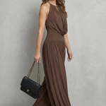 Solmèra – Draped halter elegance – Two piece set