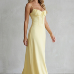 Selena – Soft corset charm – Sleeveless flowing maxi dress