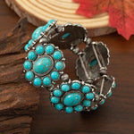 PULSERA ELEGANTE VINTAGE ETHNIQUE TURQUESA
