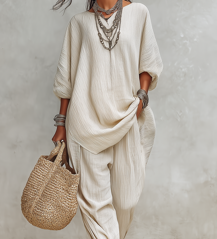 Effortless Textured Relaxed Co-Ord Set