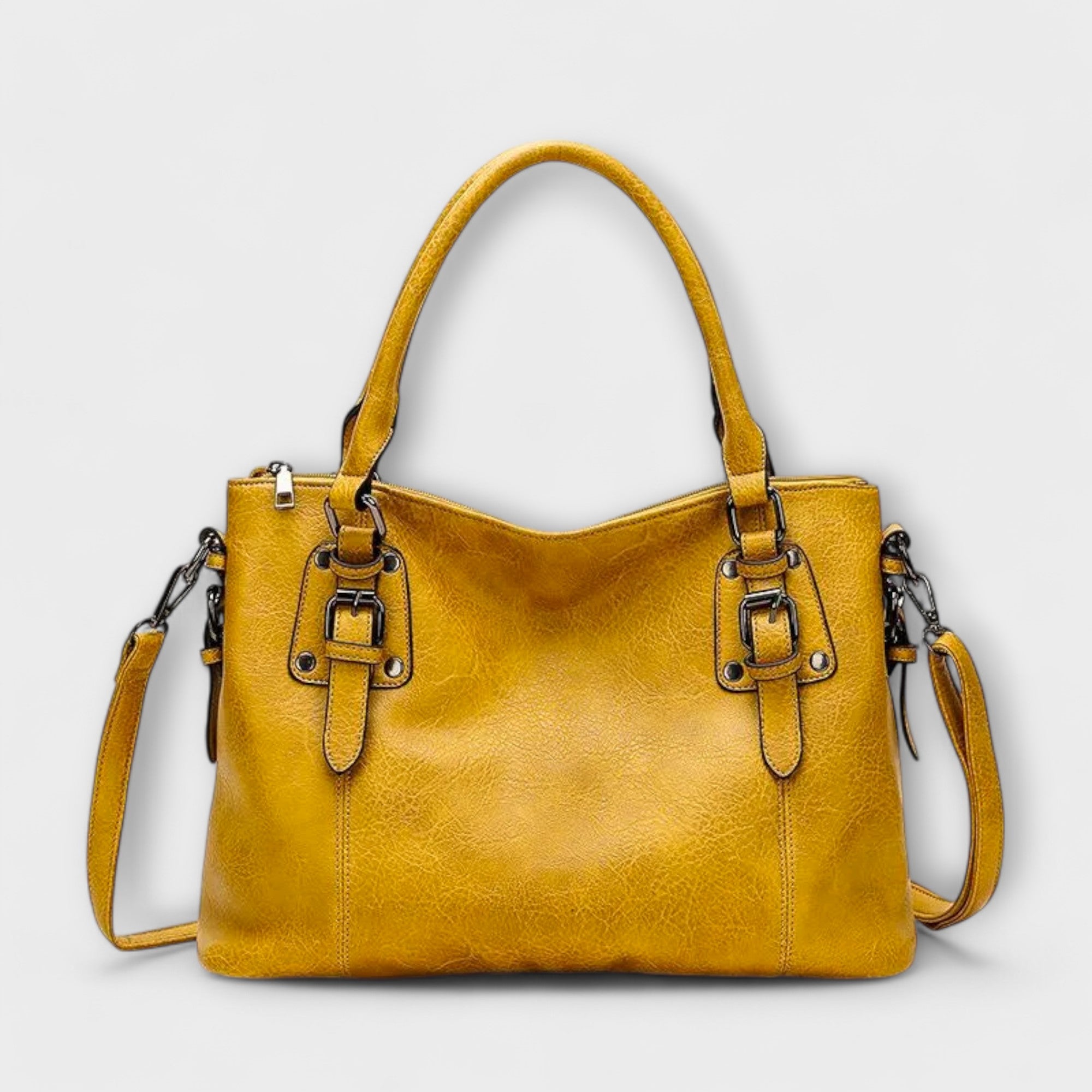 BOLSO DE HOMBRO DE CUERO ATEMPORAL CON DISEÑO CLÁSICO - VALERINA MARBELLA