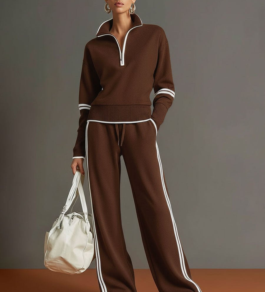 CONJUNTO DEPORTIVO RETRO HALF - ZIP - VALERINA MARBELLA