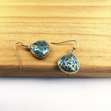PENDIENTES BOHEMIO TURQUESA MOSAÏQUE GOTA