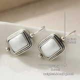 PENDIENTES ELEGANTE BOHEMIO CUADRADO PERLA GOTA
