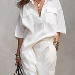 Clean Utility-Inspired Relaxed Two-Piece Set