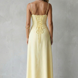 Selena – Soft corset charm – Sleeveless flowing maxi dress