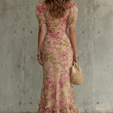 Roselique – Romantic floral silhouette – Maxi dress