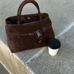 BOLSO DE HOMBRO DE ANTE DE LUJO - VALERINA MARBELLA