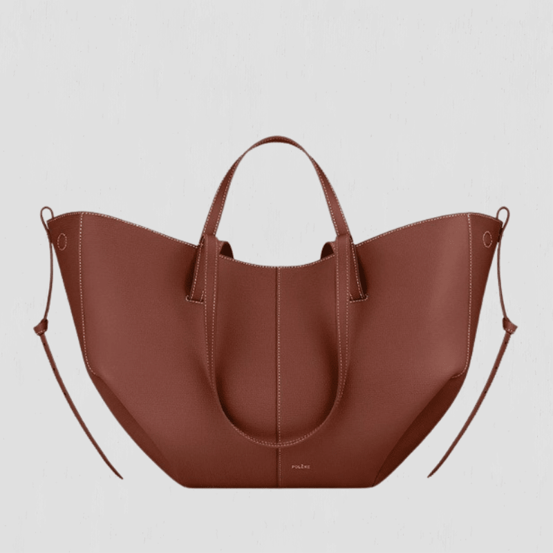BOLSO SHOPPER ESTRUCTURADO CON ELEGANTES DETALLES FRUNCIDOS - VALERINA MARBELLA