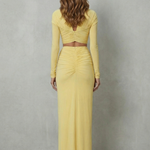 Juliet – Radiant allure – Women’s Ruched Cutout Skirt Set