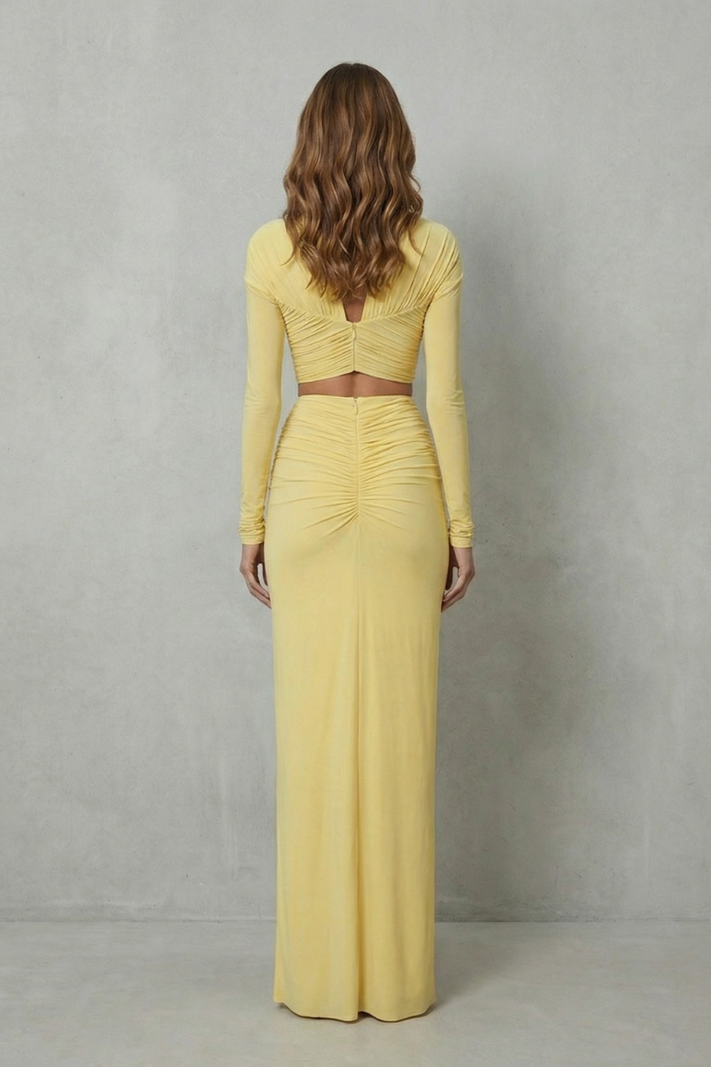 Juliet – Radiant allure – Women’s Ruched Cutout Skirt Set