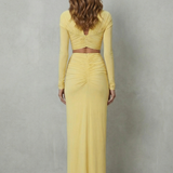 Juliet – Radiant allure – Women’s Ruched Cutout Skirt Set
