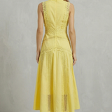 Gracia – Intricate lace panels – Elegant midi dress