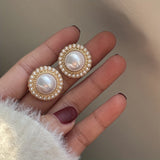 PENDIENTES VINTAGE PERLA ORO GOTA