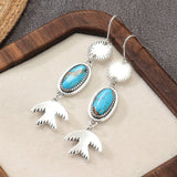 BOHEMIO TURQUESA CON OISEAU DIJE COLGANTE PENDIENTES