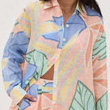 CONJUNTO DE PLAYA CON CAMISA ESTILO BOYFRIEND