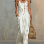 Effortless Bohemian Linen Blazer & Elegant Maxi Dress