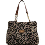 BOLSO SHOPPER DE CANVAS CON ESTAMPADO DE LEOPARDO - VALERINA MARBELLA