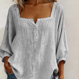 BLUSA SENCILLA CON CUELLO CUADRADO - VALERINA MARBELLA