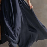 VESTIDO MAXI HALTER DE RAYAS DE ESTILO BOHEMIO - VALERINA MARBELLA