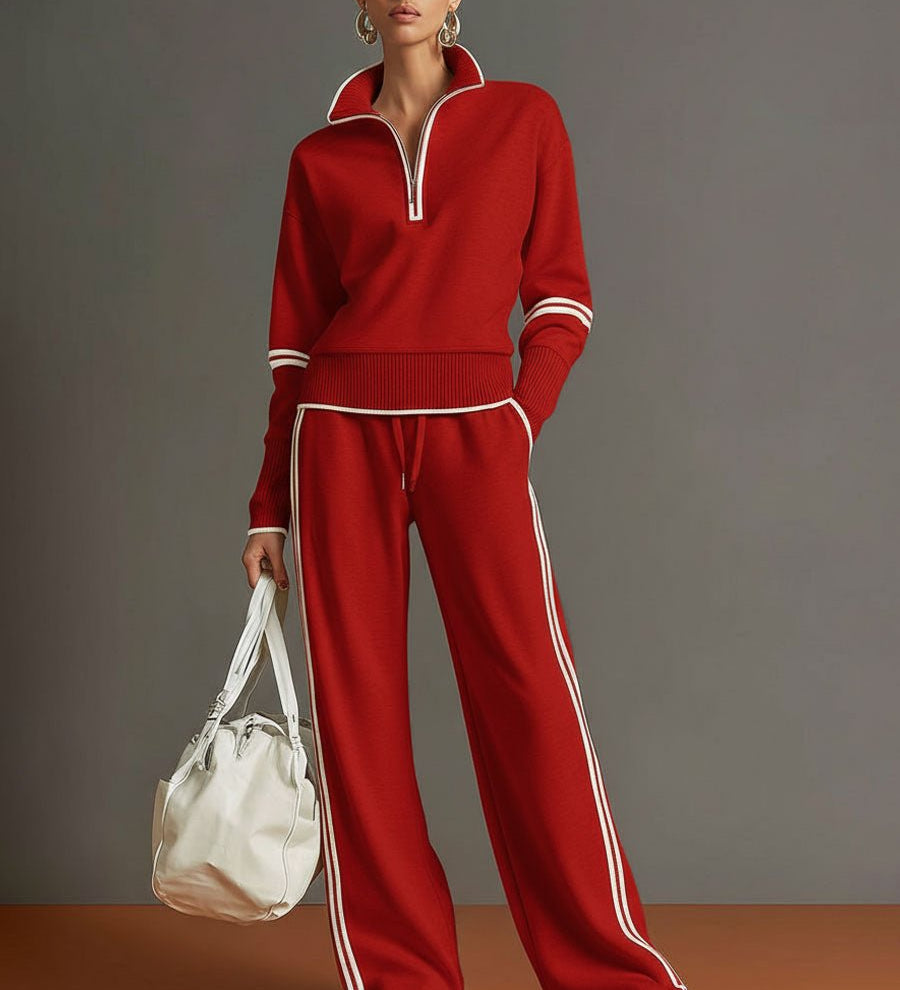 CONJUNTO DEPORTIVO RETRO HALF - ZIP - VALERINA MARBELLA